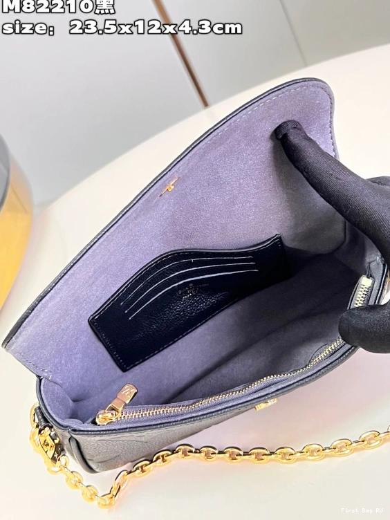First bag ru on Chain VUITTON Ivy-23.5*12*4.3cm Wallet LOUIS 0712
